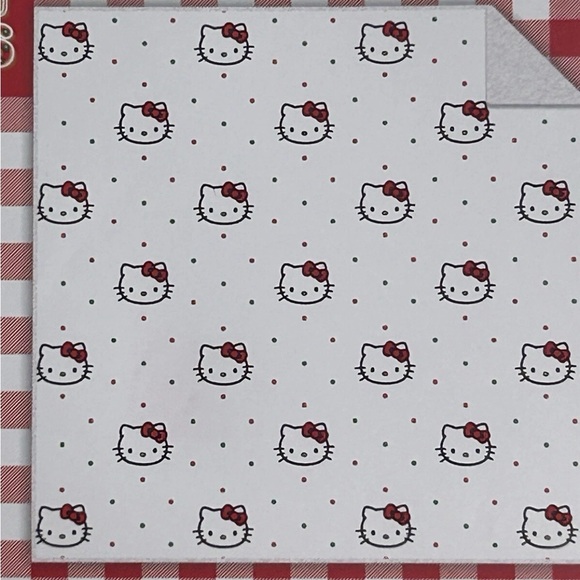 HELLO KITTY CHRISTMAS TWIN SHERPA BACKED BLANKET - Picture 3 of 3